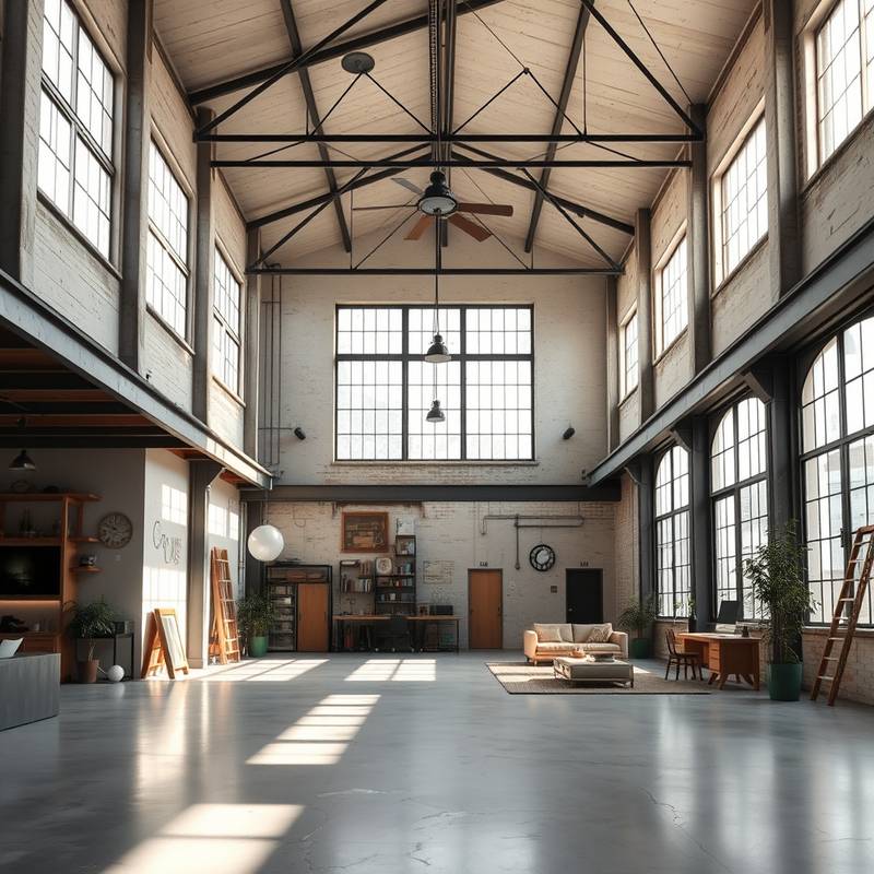 Aperçu du lieu de tournage : Loft industriel moderne
