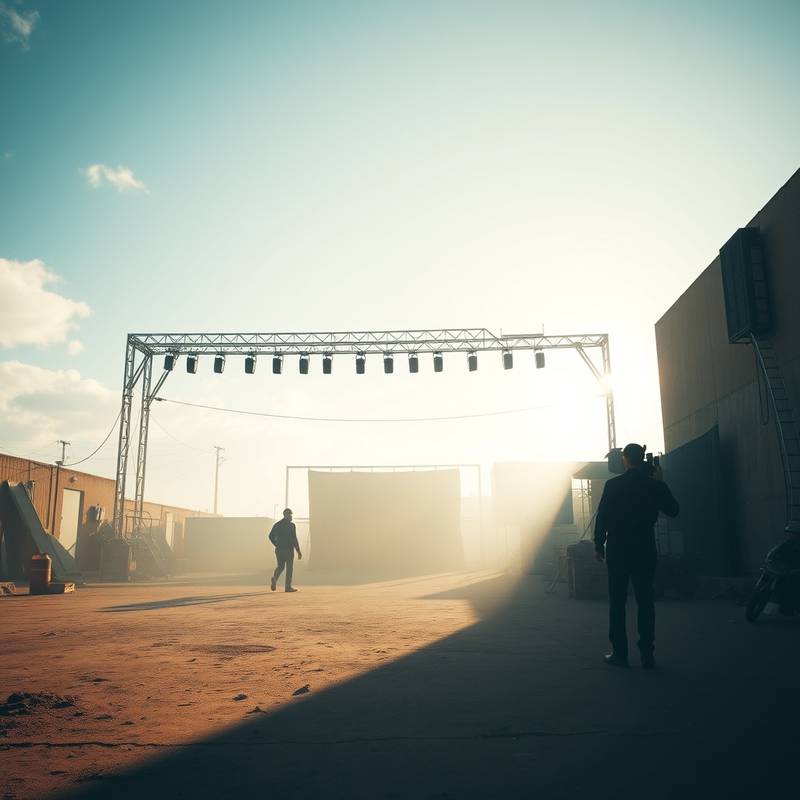 Vue panoramique d'un lieu de tournage spectaculaire